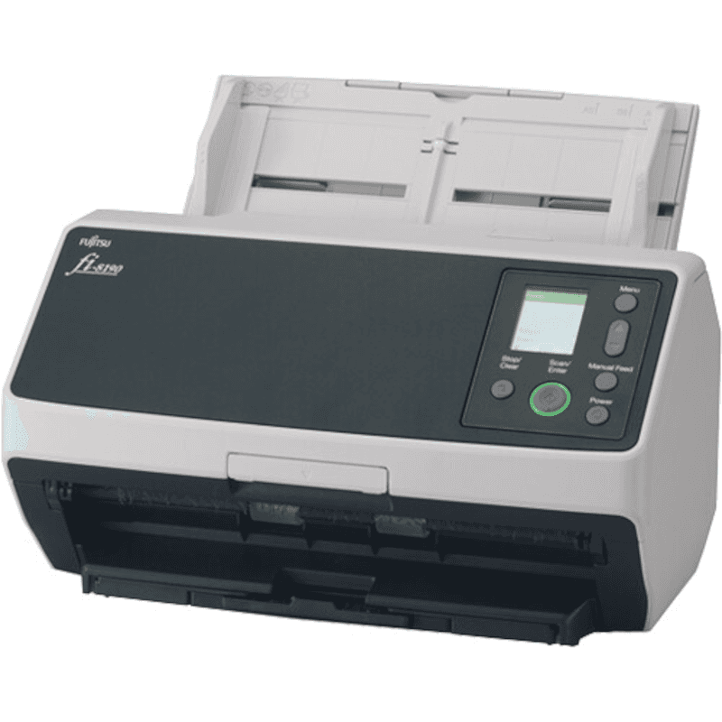 Ricoh fi-8710 high-volume document scanner used to capture trading cards